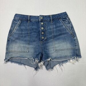 Free People We The Free Jesse Carpenter High Rise Denim Shorts Women's Size 29